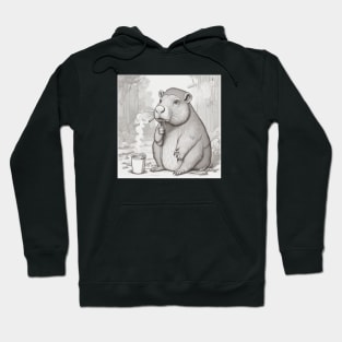 Capybara smoking Hoodie